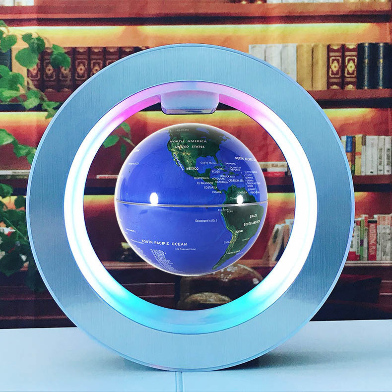 LED World Map Floating Globe Magnetic Levitation Light