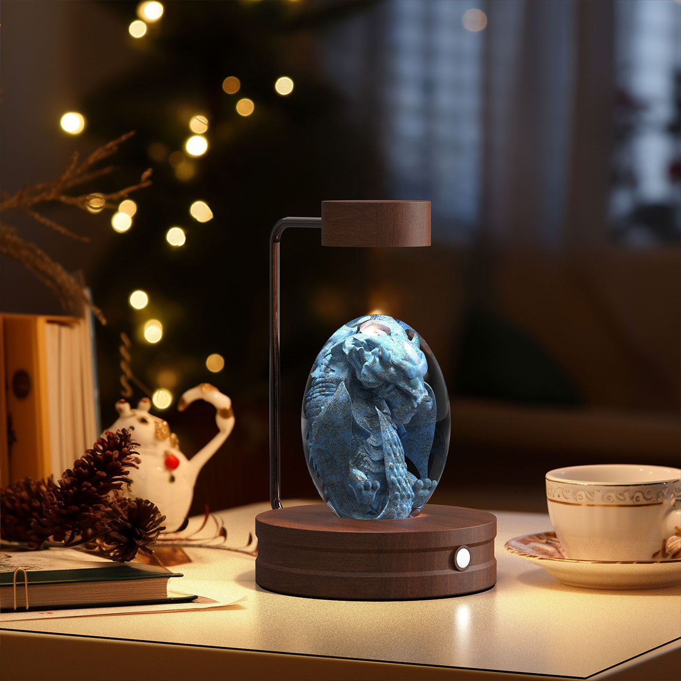 Crystal Ball Cosmic Dinosaur Night Light