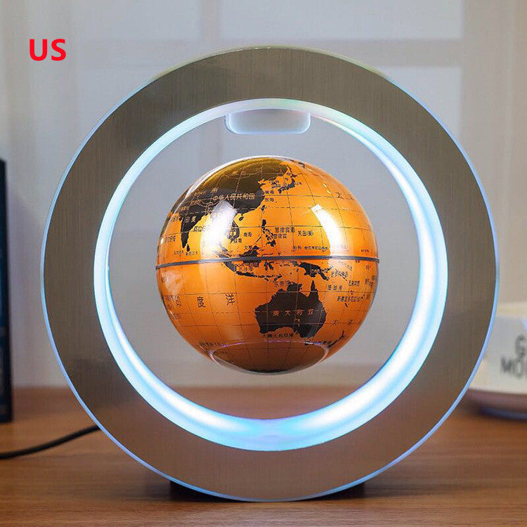 LED World Map Floating Globe Magnetic Levitation Light