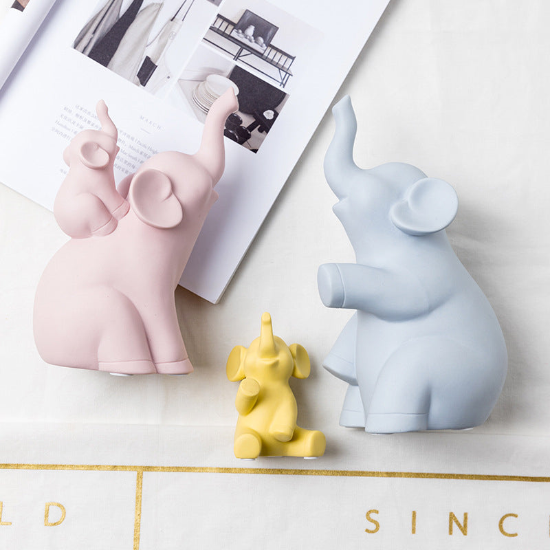 Elephant Ceramic Ornaments Nordic Cartoon Cute