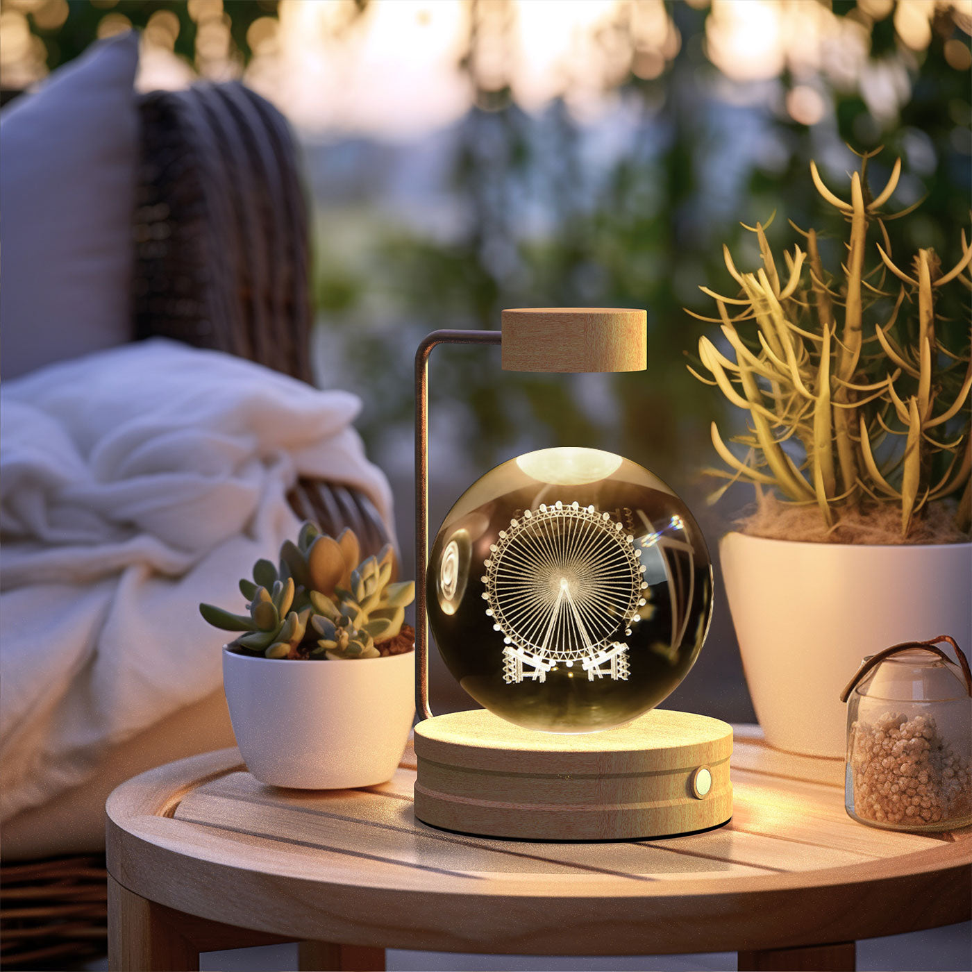 Crystal Ball Cosmic Dinosaur Night Light