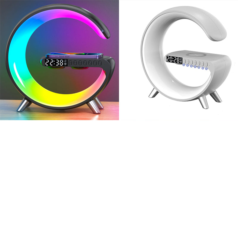 New Intelligent G Shaped LED Lamp Bluetooth Speaker Wireless Charger