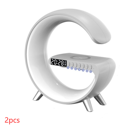 New Intelligent G Shaped LED Lamp Bluetooth Speaker Wireless Charger